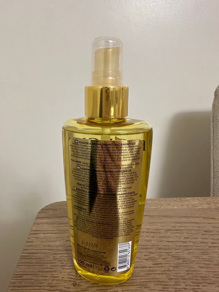 Bioxcin Keratin & Argan Onarıcı Saç Bakım Yağı 100 ml - Görsel 3