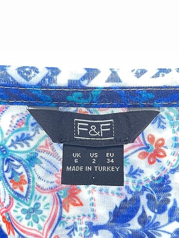 34 Beden mavi Renk F&F T-shirt %70 İndirimli.