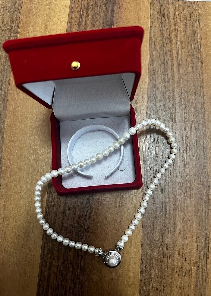 Gerçek İnci Kolye - Görsel 3