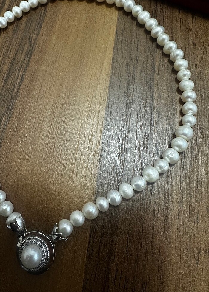 Gerçek İnci Kolye - Görsel 5