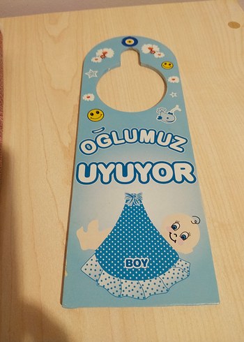 Mavi Kapı Askısı - Oğlumuz Uyuyor - Görsel 2