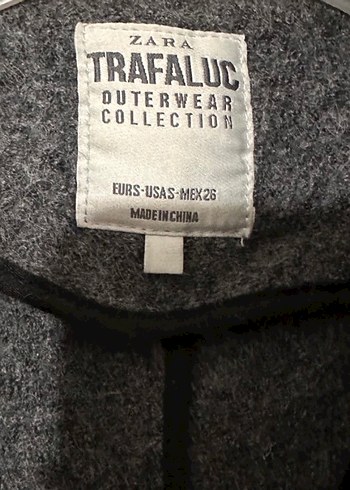 Gri Uzun Kadın Kaban - Görsel 3