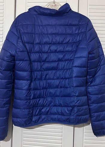 Kadın Lacivert şişme Mont - Görsel 2