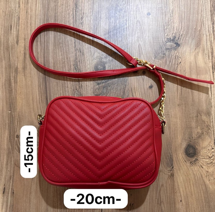 Kemer Detaylı Kırmızı Kadın Çanta - Görsel 2