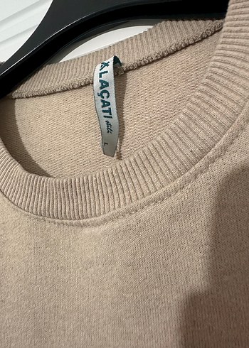 Alaçatı Bej Kadın Oversize Sweatshirt - Görsel 2