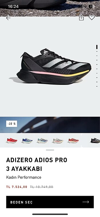 Adidas adidas adios pro 3 orjinal sıfır 37,5