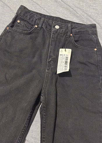 Siyah denim kadın pantolon-jean - Görsel 2