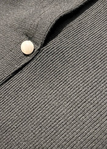 Düğmeli Siyah Kadın Triko Elbise - Görsel 4