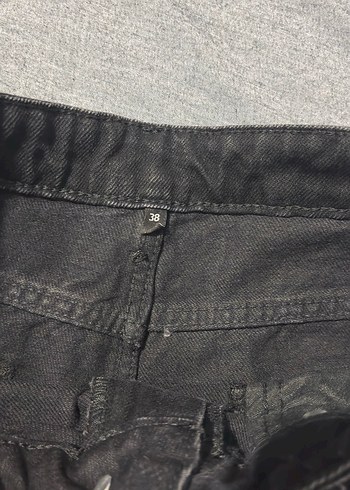 Siyah denim kadın pantolon- jean - Görsel 3