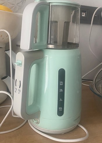 Pastel Yeşil Çay Makinesi 1.9L Kapasiteli - Görsel 2