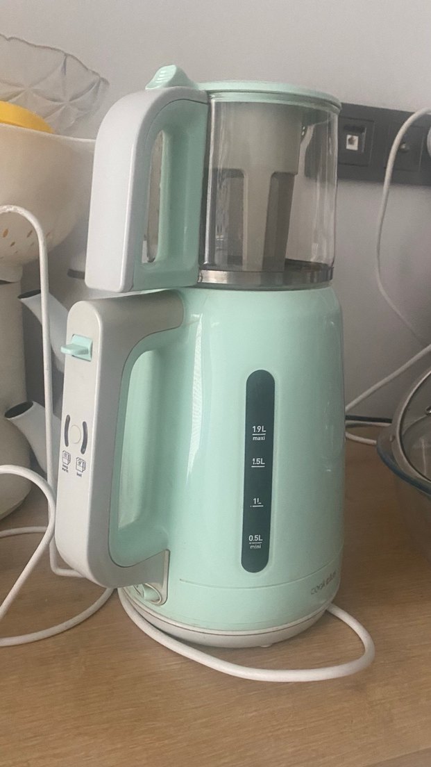 Pastel Yeşil Çay Makinesi 1.9L Kapasiteli - Görsel 2