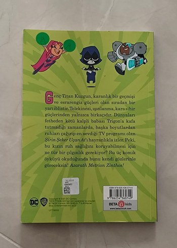  Beden Teen Titans Go! Harikasın Kuzgun Çizgi Roman