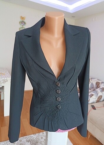 s Beden siyah Renk Siyah blazer ceket