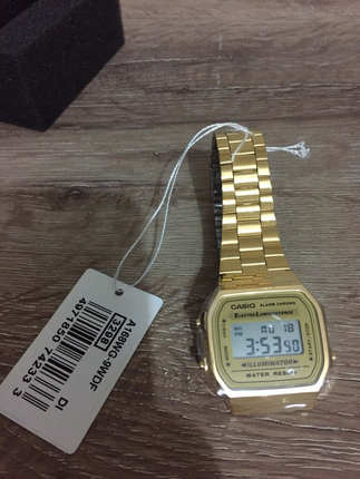 Casio retro etiketli saat orjinal 