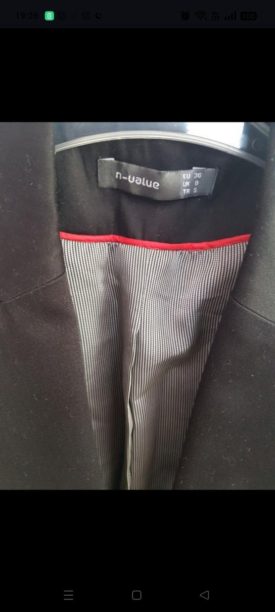 Siyah Kadın Klasik Ceket - Görsel 2