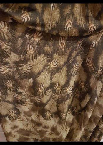 Mango Drapeli Straplez Yılan Desenli Mini Elbise - Görsel 4