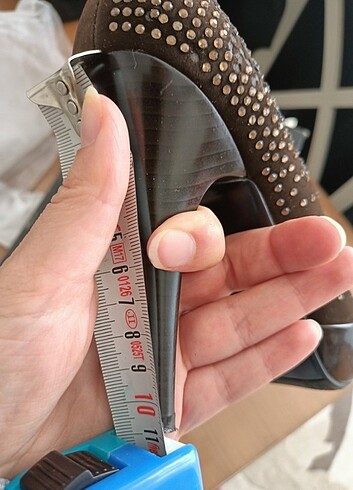 muya kahverengi süet topuklu ayakkabı - Görsel 8