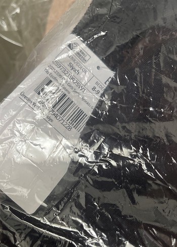 Siyah , kurdeleli eşofman takımı - Görsel 3