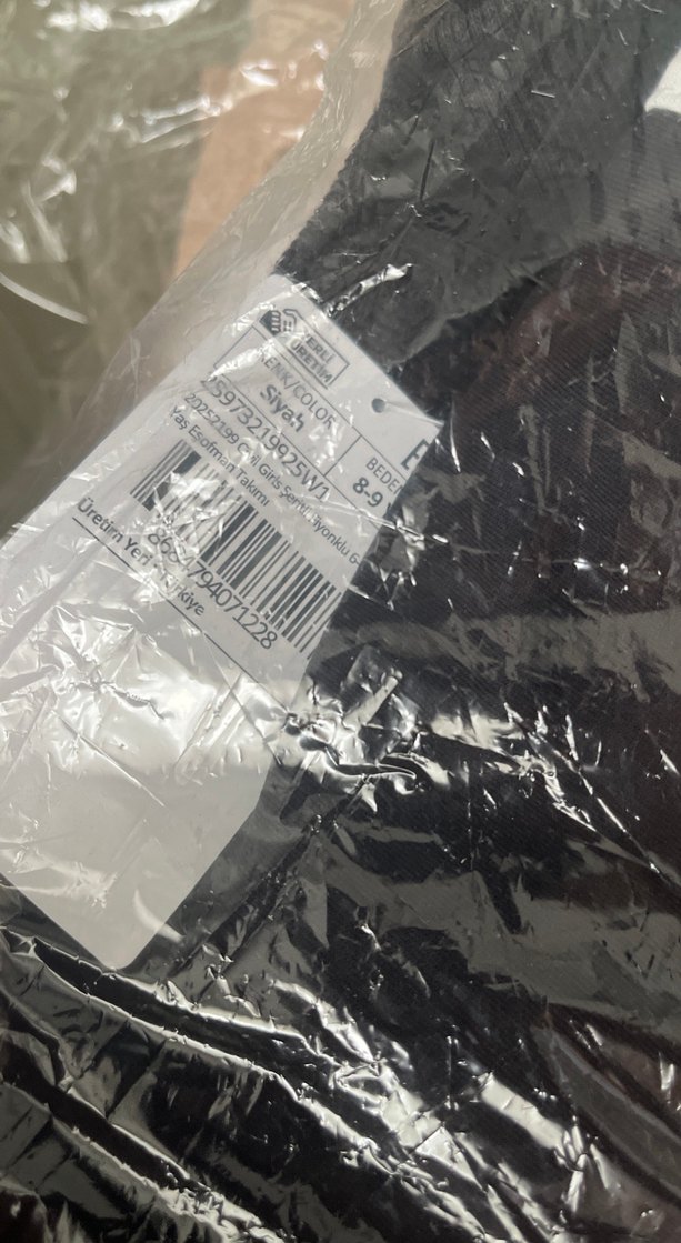 Siyah , kurdeleli eşofman takımı - Görsel 3