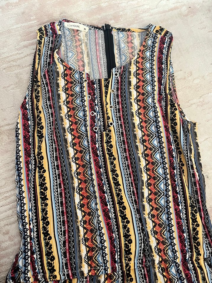 Parlak Çok Renkli tulum - Görsel 4