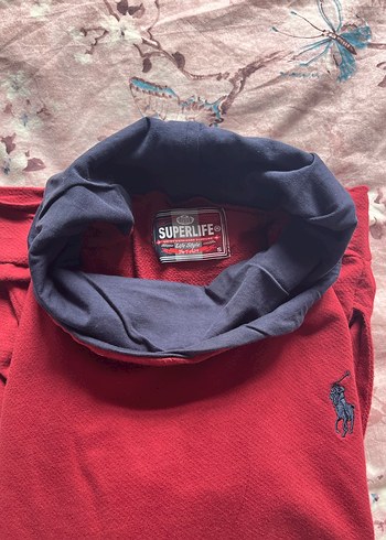 Bordo Uzun Kollu Yaka Fermuarlı Sweatshirt - Görsel 5