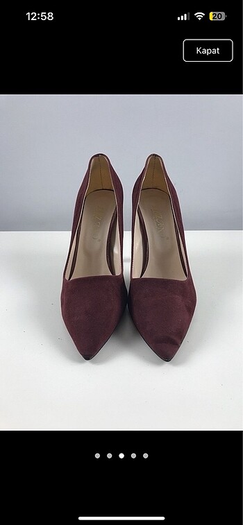 Bordo topuklu - Görsel 5