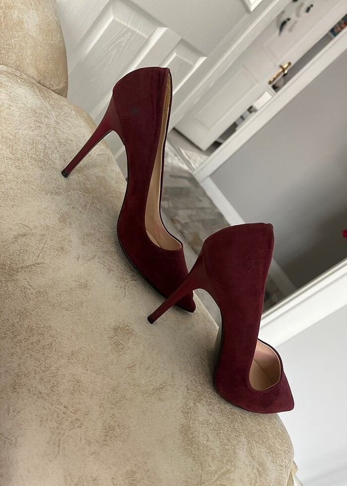 Bordo topuklu - Görsel 2