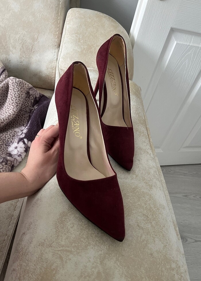 Bordo topuklu - Görsel 3