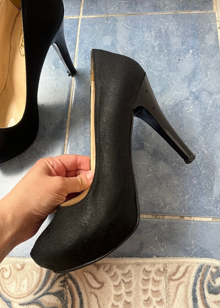 Siyah rugan ayakkabı - Görsel 2