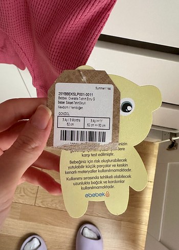 HelloBaby Pembe Triko Bebek Kız Tulum