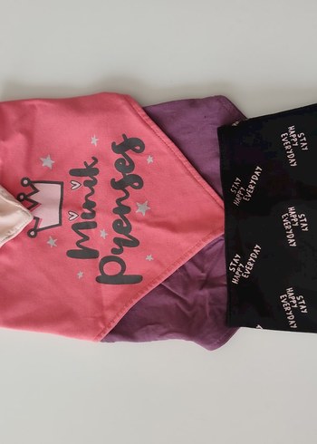 Baskılı 4'lü Bebek Önlüğü Seti - Görsel 2