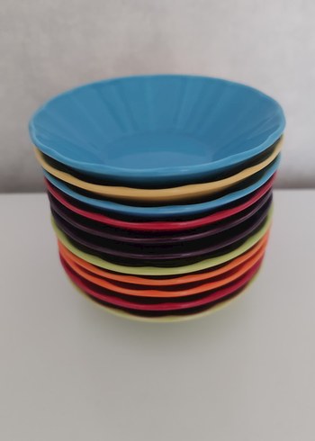 Çok Renkli Modern çay tabağı - Görsel 5