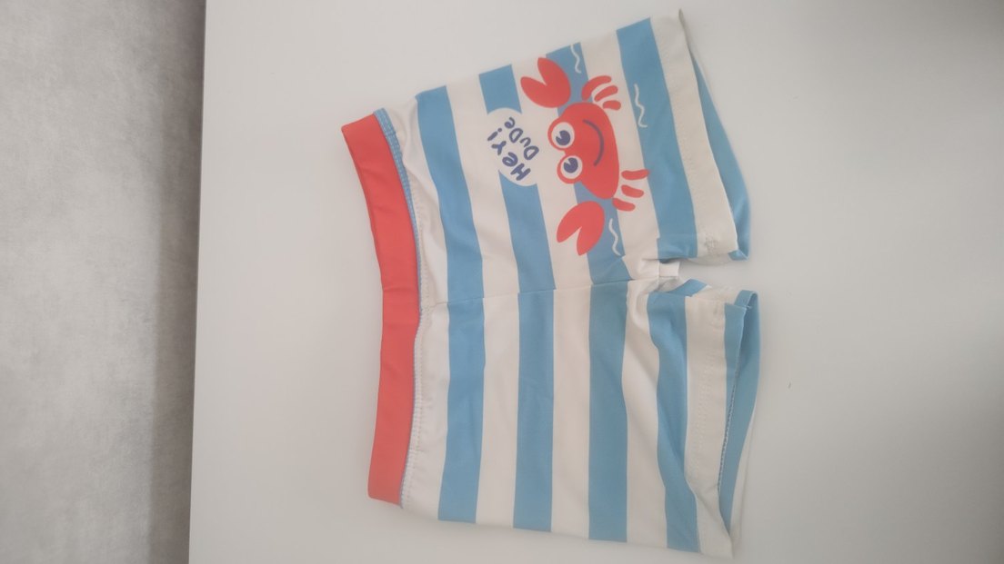 Erkek Çocuk Renkli Çizgili Deniz Şortu - Görsel 2