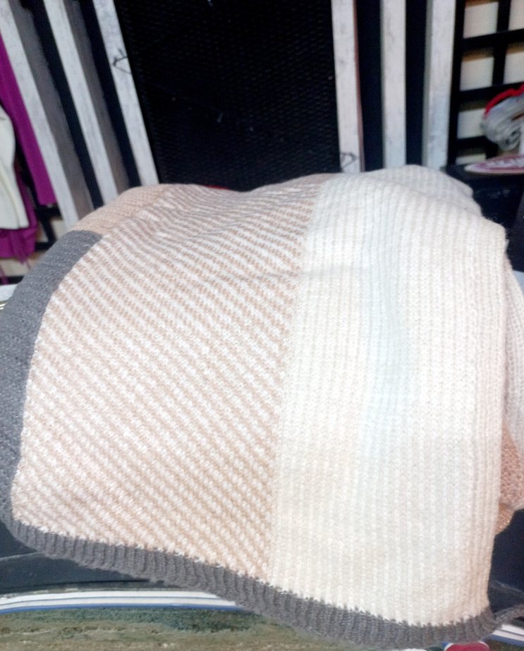 Kadın Camel Renk Uzun Triko Panço - Görsel 4