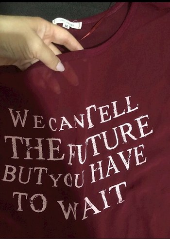 wintage transparan bordo sweatshirt - Görsel 2