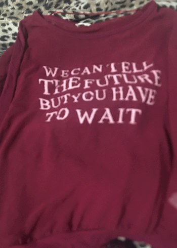 wintage transparan bordo sweatshirt - Görsel 3