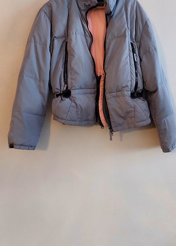 Armani Gri Kemerli Midi Kadın Mont