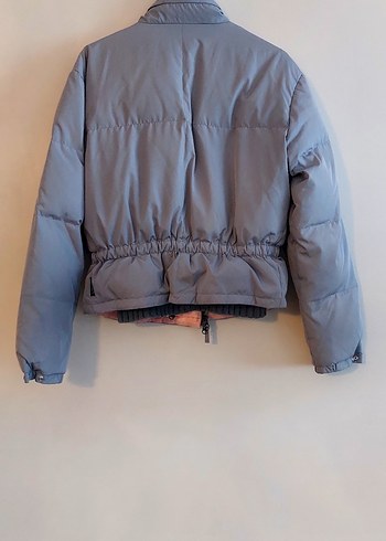 Armani Jeans Armani Gri Kemerli Midi Kadın Mont