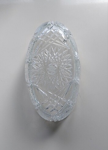 Paşabahçe Kristal şekerlik 21 cm, 11 cm, yükseklik 8 cm