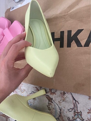 36,5 Beden sarı Renk STRADIVARIUS 36-37 numara topuklu ayakkabı