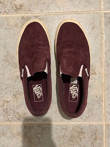 38 Beden bordo vans slip on