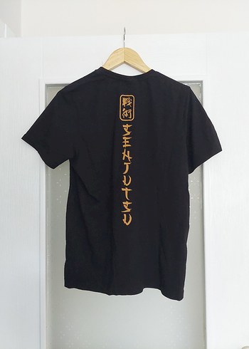 Siyah Gold Baskılı Rock Punk Erkek Tişört - Görsel 3