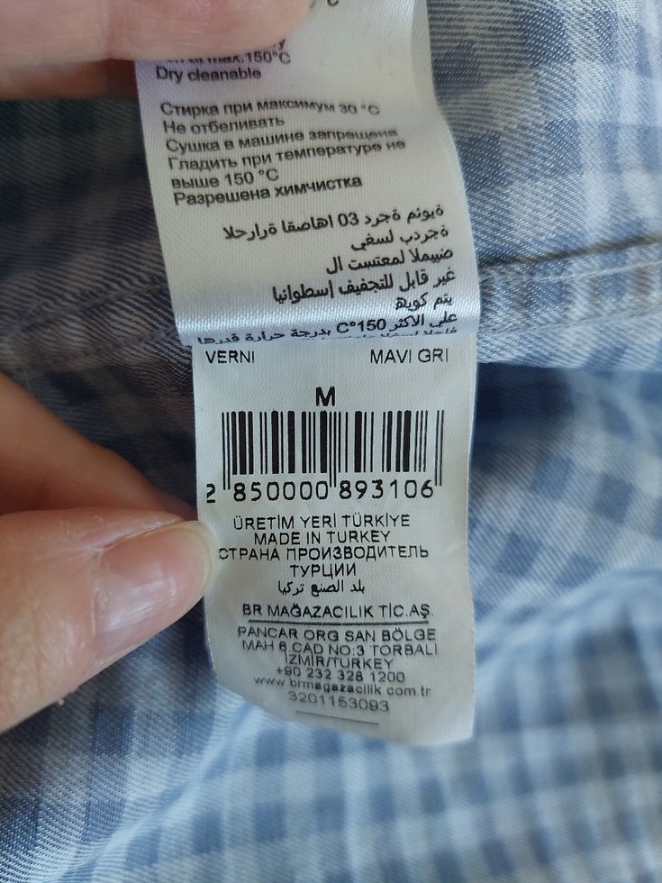 Beymen Business Slimfit Gri Mavi Erkek Gömlek - Görsel 5