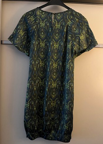 Bohem Yeşil saten elbise - Görsel 2