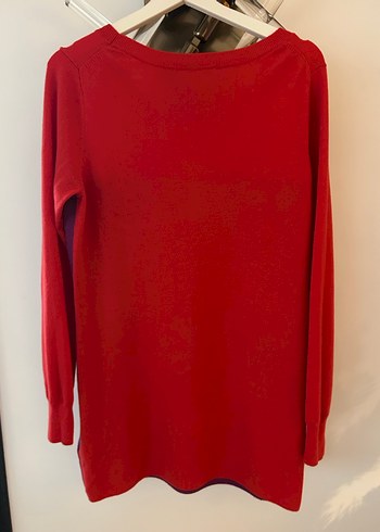 Kırmızı Mor Yün Kadın Tunik - Görsel 2