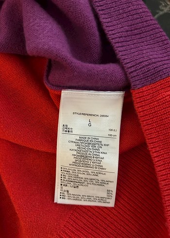 Kırmızı Mor Yün Kadın Tunik - Görsel 6