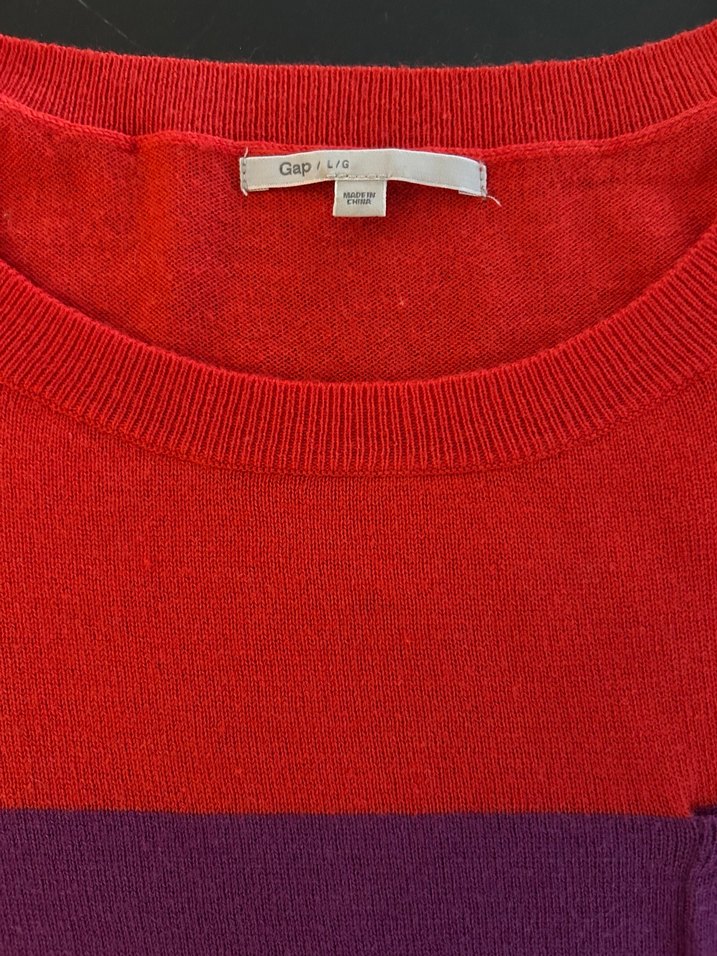 Kırmızı Mor Yün Kadın Tunik - Görsel 3