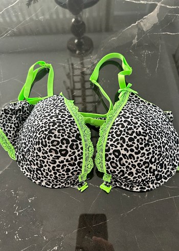 Leopar Desenli Yeşil Sütyen - Görsel 6