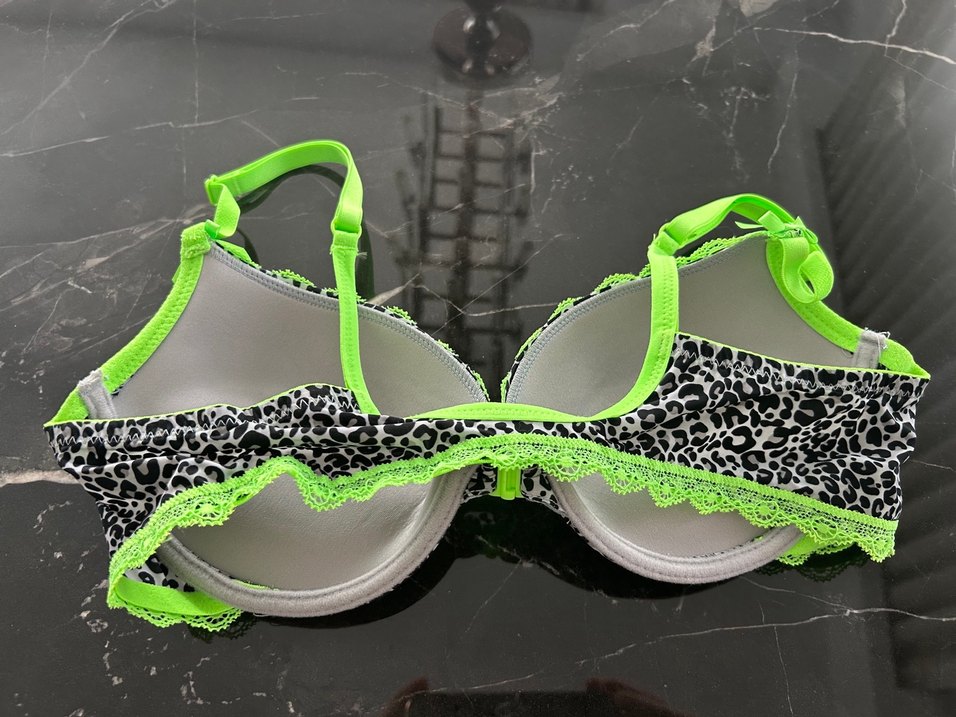 Leopar Desenli Yeşil Sütyen - Görsel 4