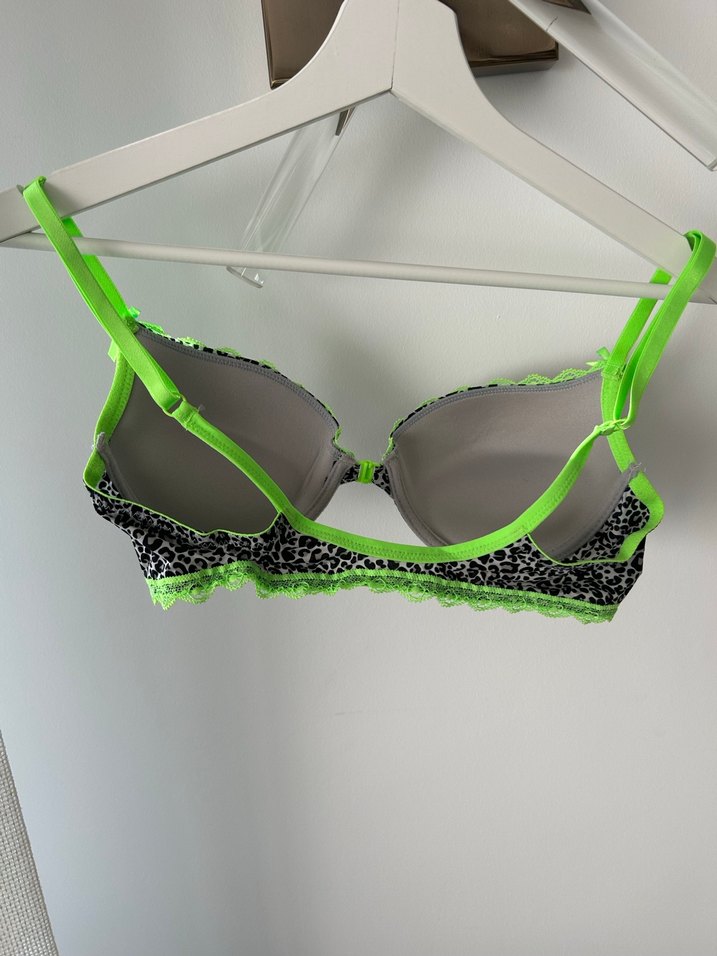 Leopar Desenli Yeşil Sütyen - Görsel 2